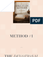 Bible Study Methods-#1 Devotional Method