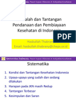 Materi Prof - DR - Hasbullah Thabrany - Masalah Pendanaan Kesehatan PDF