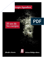 Agamben, Giorgio - El Uso de Los Cuerpos. Homo Sacer IV. 2 PDF