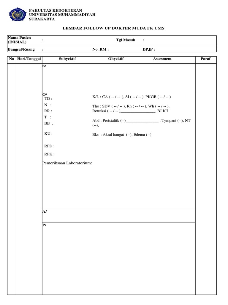 Lembar Follow Up | PDF