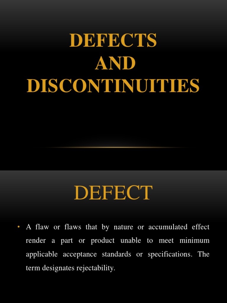 Defects AND Discontinuities PDF Welding Construction