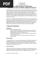 Required Fire Protection Systems Narrative Report 5-29-07