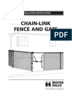 Chain-Link Fence and Gate: Installation Instructions