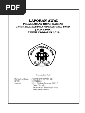 Contoh Laporan Akhir Tahun Paud Seputar Laporan