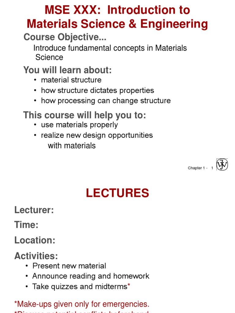 Introduction To Material Science and Engineering | Download Free PDF ...