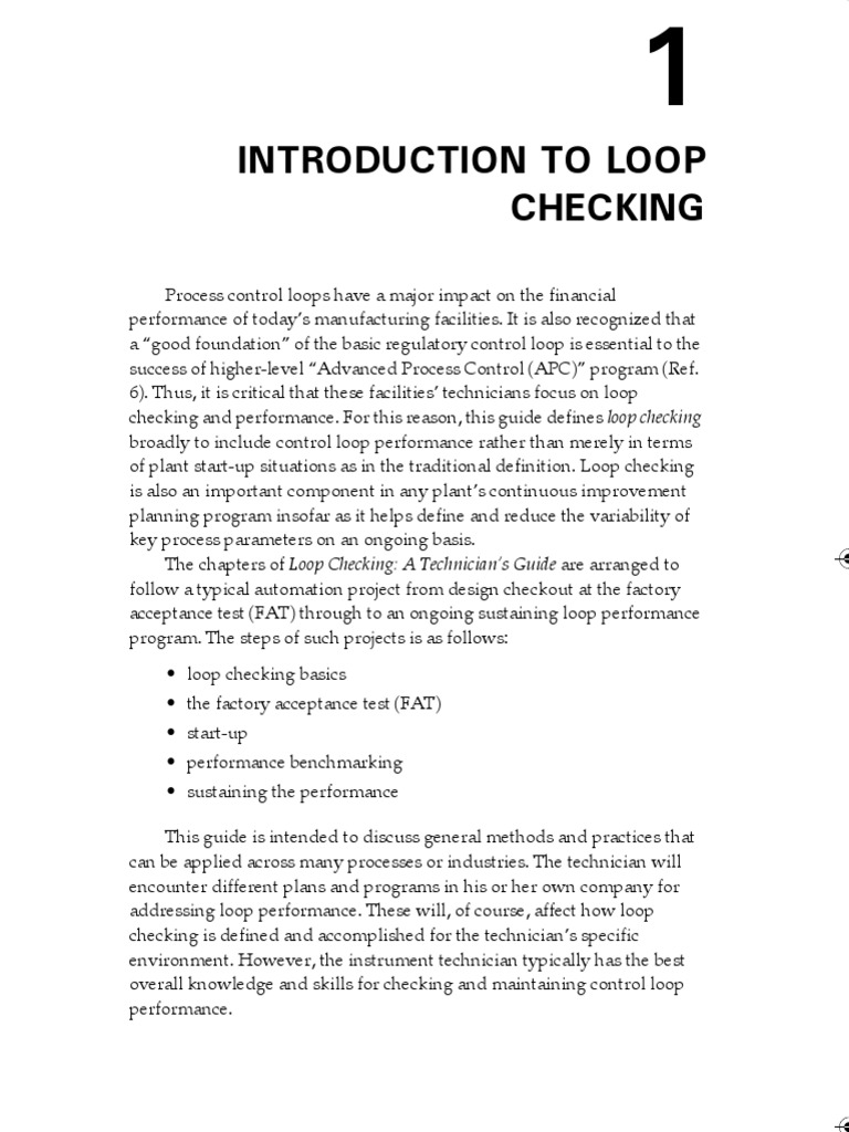 Introduction To Loop Checking Chapter1 PDF | PDF | Control Theory ...