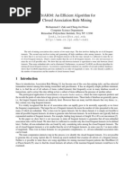 C ARM: An Efficient Algorithm For Closed Association Rule Mining