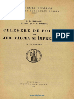 Culegere de Folclor Din Valcea PDF