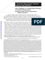 Spironolactone Versus Clonidine as a Fourth Drug Therapy for Resistant Hypertension the ReHOT Randomized Study Resistant HypertensionOptimal Treatment PDF