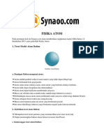 Rangkuman Materi Fisika Atom PDF by Synaoo.com