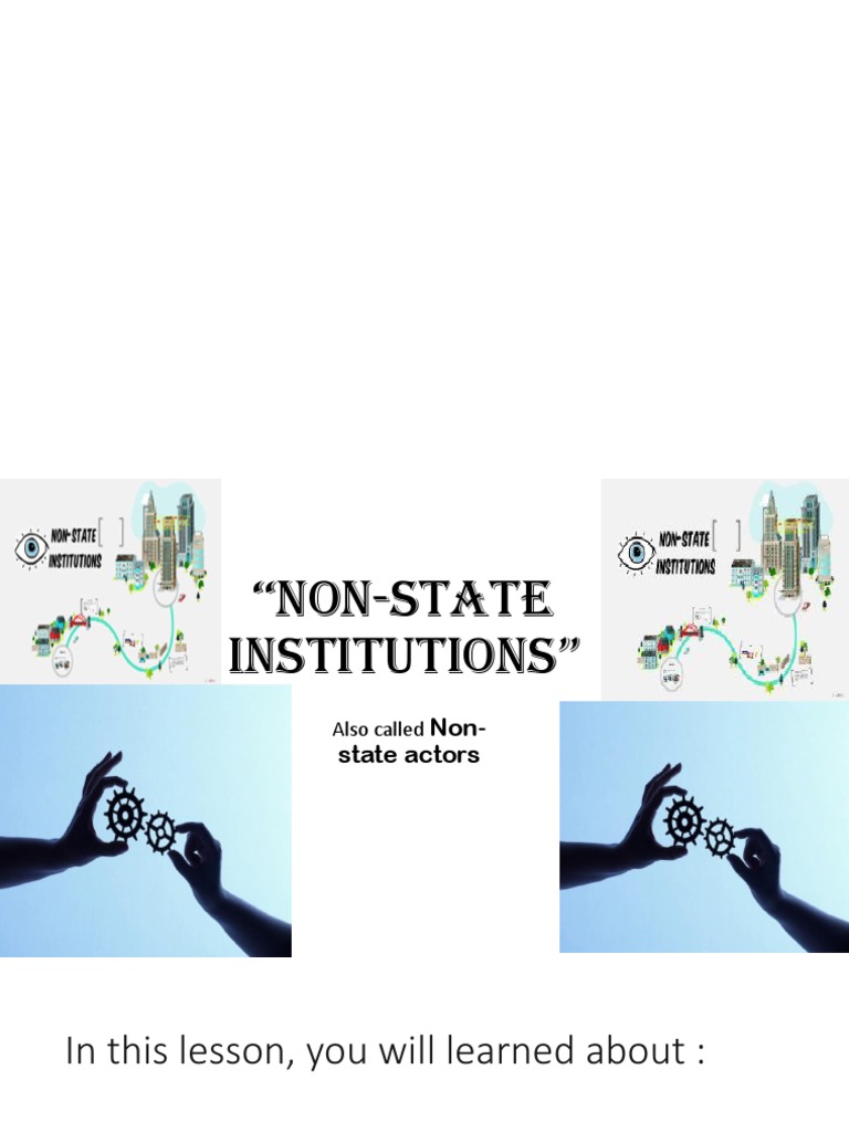 Non State Institutions Insurance Non Governmental Organization