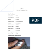 Data Pengamatan Dan Pengolahan Data Uji Puntir PDF