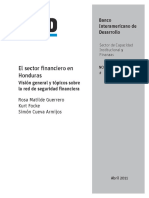 El Sector Financiero en Honduras - Visión General y Tópicos Sobre La Red de Seguridad Financiera PDF