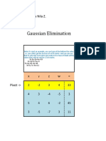 Gaussian Elimination and LU Decomposition of a Matrix