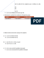 Representa gráficamente uniones y determina intersecciones de conjuntos