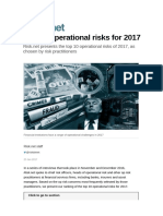 Top 10 Operational Risks For 2017