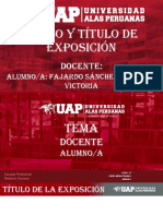 Carátulas de Presentación de UAP