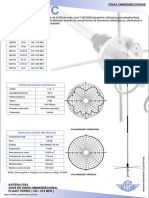 Antena fixa 3x5/8 onda omnidirecional
