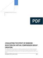 Evaluating The Effect of Random Selection On Virtual Comparison Group Creation