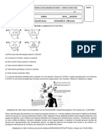 Avaliação D -1oBimestre de Álgebra