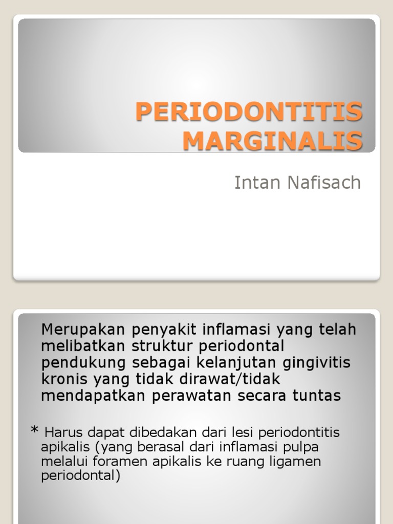 PERIODONTITIS MARGINALIS+resesi Gingiva | PDF