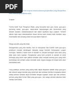 TEKS UCAPAN PERPISAHAN TEKS UCAPAN PERPISAHAN