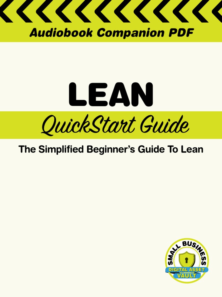 Lean Companion Quick Start | PDF | Lean Manufacturing | Inventory