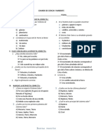 Examen de Ciencia y Ambiente