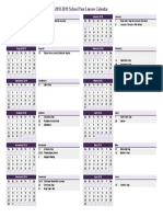 2018-2019 School Year Lesson Calendar: July 2018 January 2019