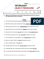 Subject and Object Pronouns 1 PDF