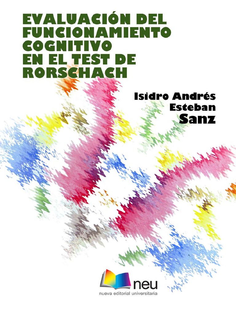 Evaluacion Del Funcionamiento Cognitivo en El Test de Rorschach PDF | PDF |  Validez (Estadísticas) | Percepción, image size:768x1024