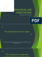 Done Classroom Rules and Regulation