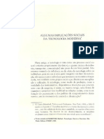 MARCUSE, Herbert. Algumas Implicaçoes Sociais Da Tecnologia Moderna PDF