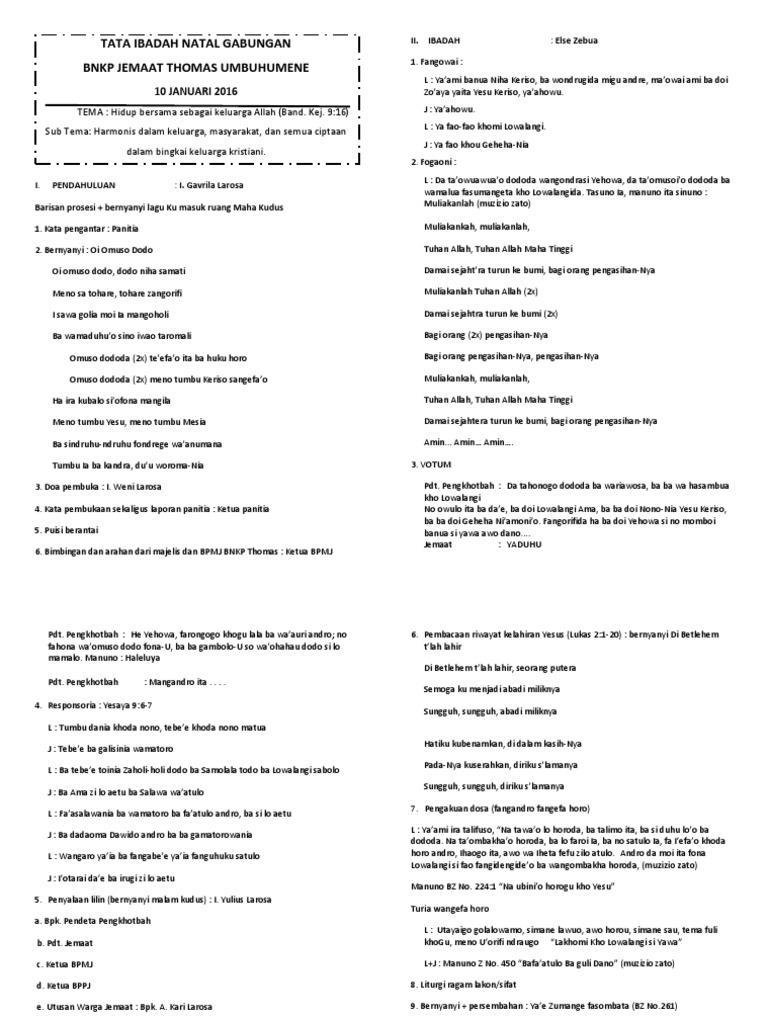Tata Ibadah Natal Gabungan Natal sangatlah berarti bagi kita sebagai umat kristen, apalagi kita sebagai umat yang telah. tata ibadah natal gabungan