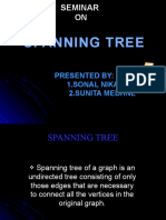 Spanning Tree: Presented By: 1.sonal Nikam 2.sunita Medhne