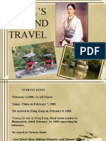 Rizal'S Second Travel