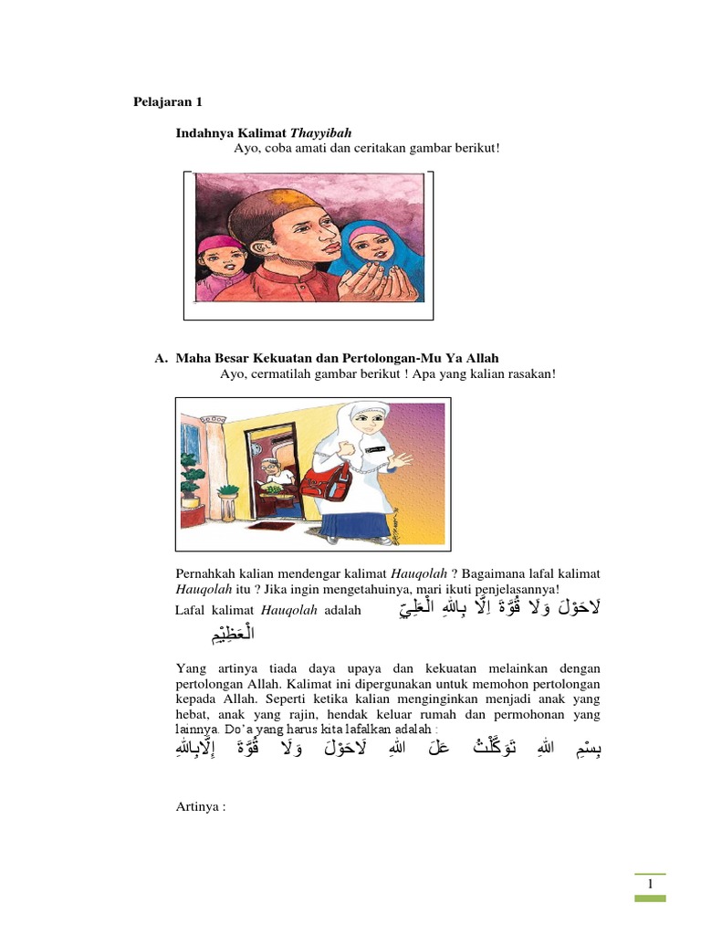 Buku Siswa Akidah Akhlak Kelas 4 Revisi Nonosop Docx