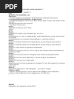 Week1.: Implement The Following Forms of IPC