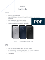 Nokia 6: The Details