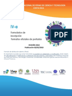 Formularios f1 Al f6 f11 f12 y Portadas Programa Nacional Ferias Cyt 2018 Vf