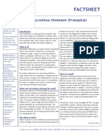 Factsheet: Tacrolimus Ointment (Protopic®)