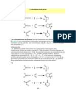 Cicloadición de Ketene