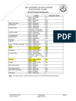 Steel Authority of India Limited: General Technical Specification