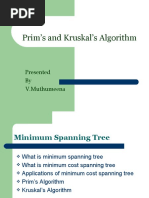 Prim's and Kruskal's Algorithm