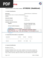 Styrene Monomer MSDS