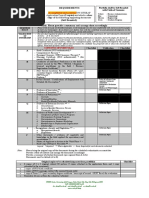 Uv-eteeap List of Requirements