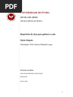 Tese Reportório de Jazz Para Guitarra a Solo