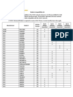 Modem Compatibility List