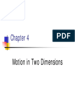 4 Motion in Two Dimensions