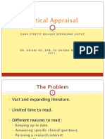 Critical Appraisal: Cara Efektif Belajar Sepanjang Hayat